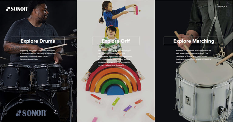 Sonor Drums Launch New Website