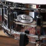 Pearl Duoluxe Snare - chrome over brass shell