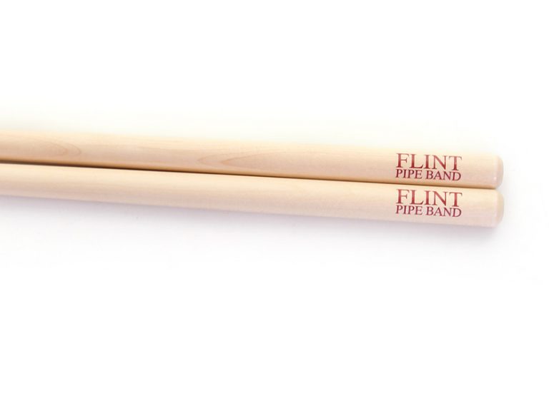 Flint Announce Pipe Band Drumsticks & Double Sided Practice Pad for Drum Show