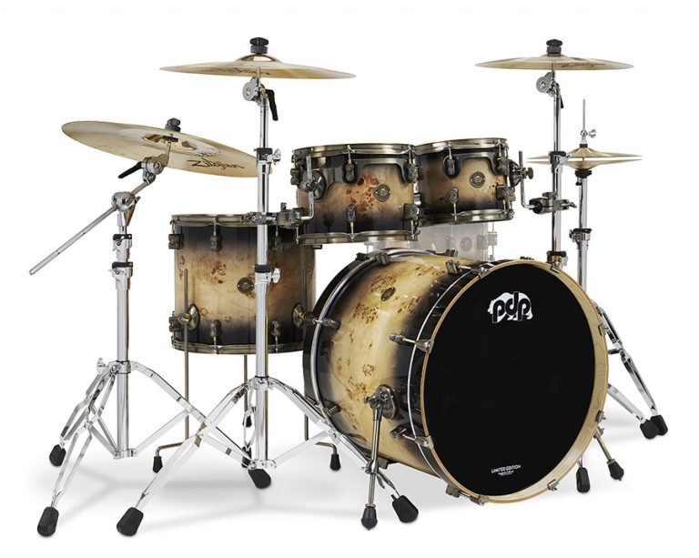 PDP Introduces Limited-Edition Mapa Burl Drum Kit & Matching Snare