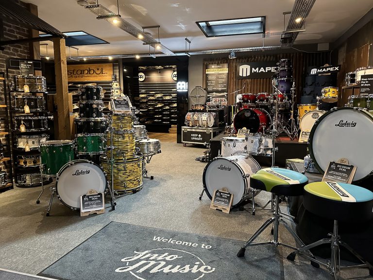 Into Music Drum Store Sponsor Main Stage Mini at The UK Drum Show 2024