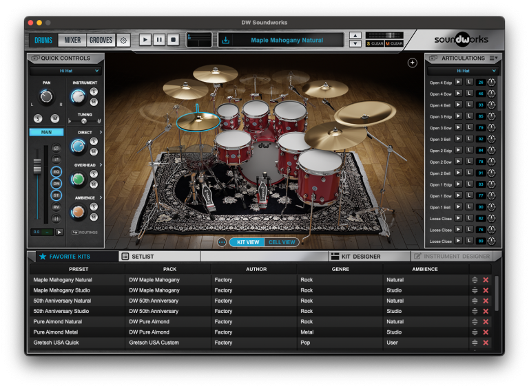 Drum Workshop Introduces DW Soundworks™ Virtual Drums Plugin