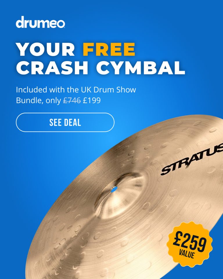 150 Only: Drumeo × SABIAN Bundle Lands at The UK Drum Show